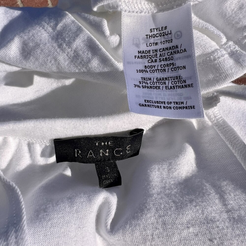 The Range Primary Ribbed Halter Top Ivory White Size Small fits Medium NWT - Picture 4 of 6